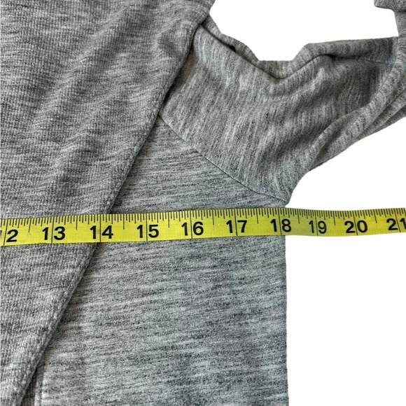 Athleta Draped Open Front Cozy Cardigan Sz XS Gray - Picture 4 of 10